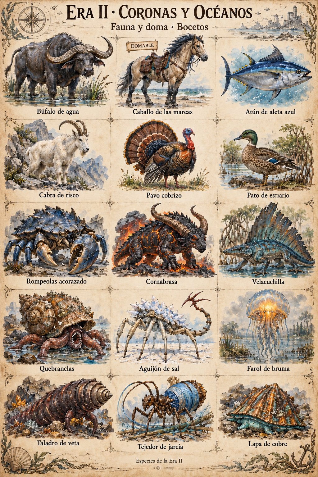 Habitantes de Coronas y Océanos