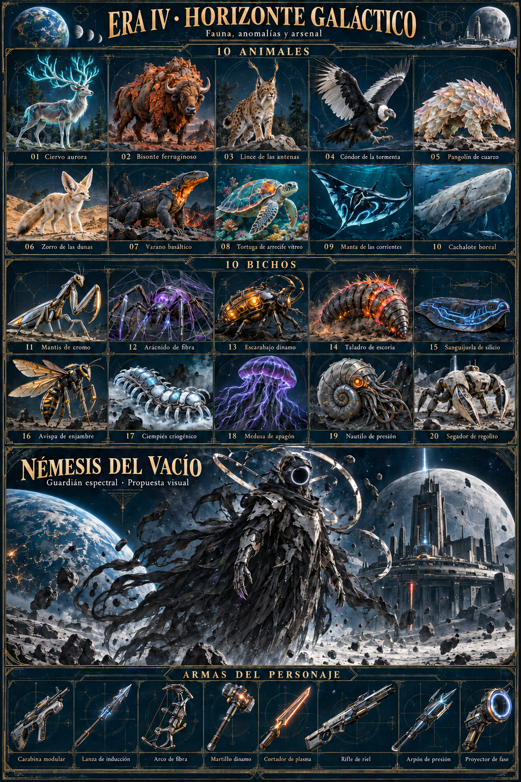 Fauna y arsenal de otro horizonte